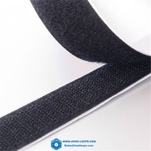 30mm Black Self Adhesive Hook and Loop Stick Sticky Black on Tape  AA7333