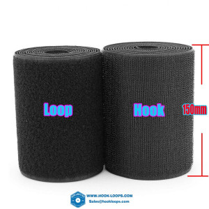 150 mm Width Black  hook and loop fastener tape sewing tape stickerstrap couture clothing accessories DIY for sewing