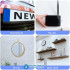 20 Pairs of Square Self Adhesive Nylon Magic Tape,Fastening Hook and Loop Tape with 3M Adhesive for Home Universal Use