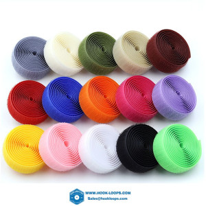 2CM Colorful Hook-and-Loop fastener self-adhesive No Adhesive Fastener Tape  Nylon Magic Tape Cable Ties DIY Sewing Garment Bags