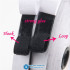 2M Black White  Adhesive Double Hook And Loop Fastener Tape Nylon Multi-sizes Magic Sticker Tape With Strong Glue