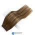 Full Shine Tape in Hair Balayage Color 100% Real Human Hair Extensions 20 Pcs 50g Seamless Tape on Hair Machine Made Remy