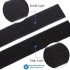 5M Length Strong Self-adhesive Fastener Tape Hook and Loop Black White Nylon Sticker Magic with Strong Glue 16-50MM