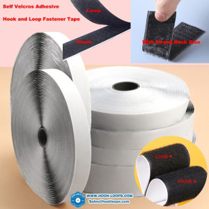 12M/Pair Self Hook Adhesive Hook and Loop Fastener Tape Nylon  Hook Magic Adhesive Tape Sticker with Strong Glue 16-50mm