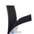 2M Black White Adhesive Double Hook And Loop Fastener Tape Nylon Multi-sizes Magic Sticker Tape With Strong Glue