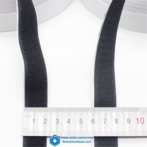 20mm*5meters/Pairs Black White Hook Loop Fastener Magic Sticker Self Adhesive Hooks Loops Disk Strip Tape with Glue