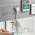 Transparent Wall Hooks Punch-free Power Plug Socket Holder  Adhesive Hooks for Kitchen Bathroom Organizer Accessories