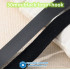 20/25/30/38/50mm Transparent White Black Soft Safe Baby Fastener Tape No Glue Hooks Loops Tape for Sewing-on Accessories 1meter