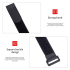 10Pcs Plastic Reverse Buckle Nylon Self Adhesive Tape Fixed Strap Sticky Ties 2.5cm Width Fastener Hook Loop
