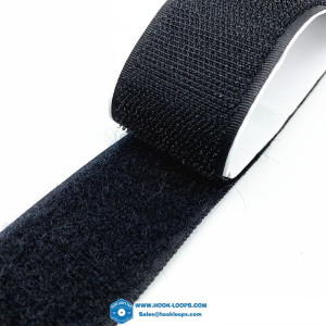 Wholesale Black White Self-Adhesive Fastener Tape Velcroes Hook and Loop Tape Cable Ties