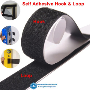 1M Hook Adhesive Hook and Loop Self-adhesive Fastener Tape Hook Adhesive Fastener Sticker Magic Tape with Glue 16-110mm