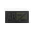Black Green Military Patch Blood Type Group 3D Embroidery Patches A+ B+ AB+ O+ Positive Tactical Badges brown with Hook Loop