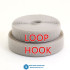 5Meters/Pairs 25mm Grey  Non-Adhesive Hook and Loop fastener Tape Sewing-on the hooks adhesive Magic tape DIY/No glue