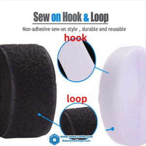 1Meter 16-150mm Sew on Hook and Loop Non-Adhesive Fastener Tape Nylon Strips Fabric Interlocking Tape Adhesive Diy Accessories
