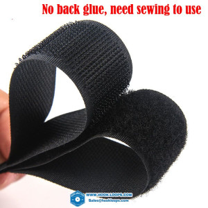 5Meter/lot 16/20/25/30/38/50/100/150mm Hook and Loop Fastener No Glue Hook Tape Strip Nylon Black White Hook Sewing DIY