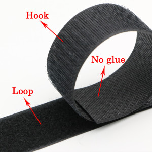 5Meters/pairs 70mm Non-adhesive Hook and Loop fastener Tape Sewing-on the hooks adhesive Magic tape DIY Black and White
