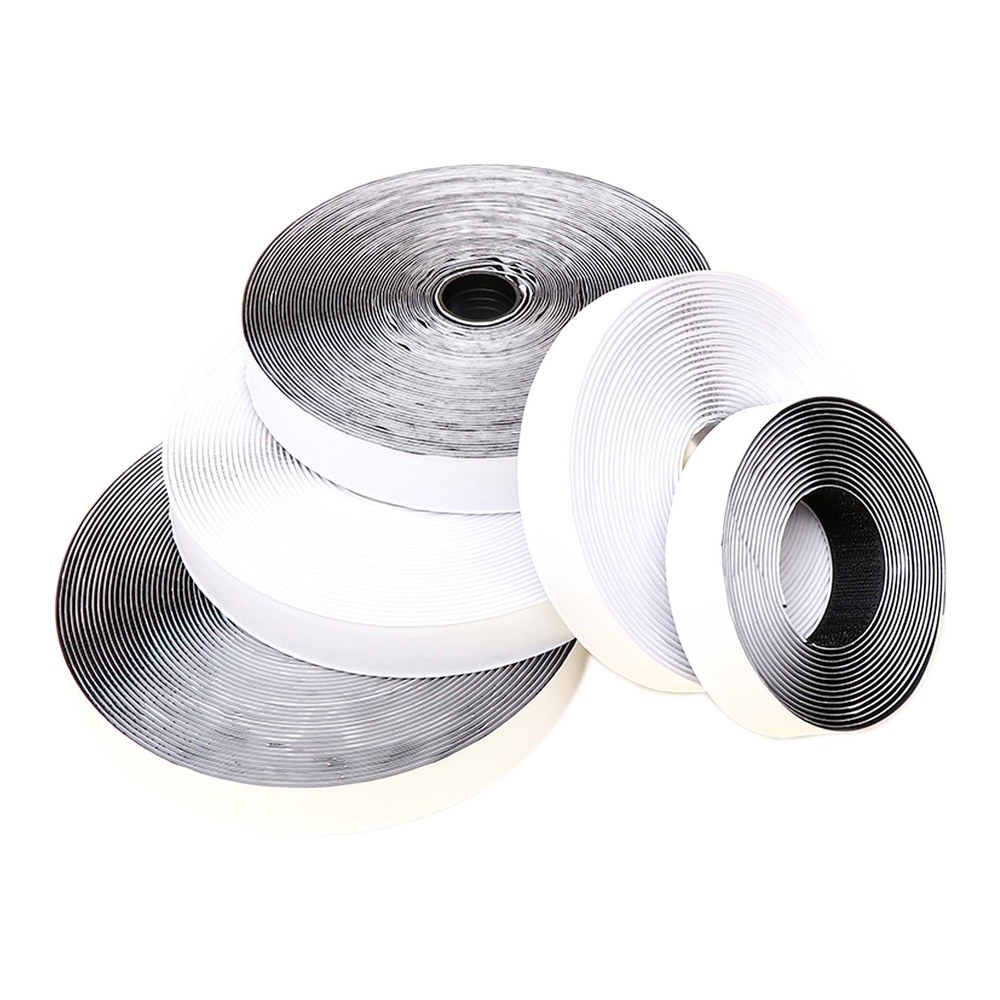 Back-to-Back Double-Sided Hook and Loop Roll – 25 mm x 25 m, White